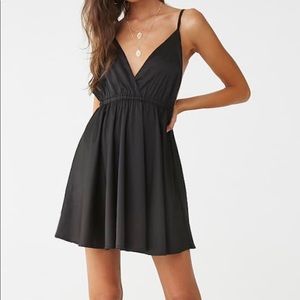 Satin Surplice Cami Mini Dress